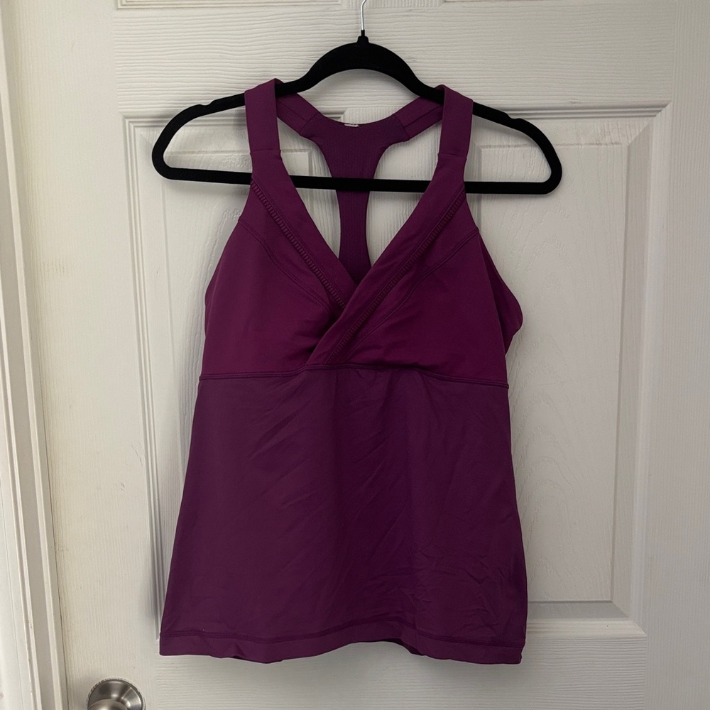 VINTAGE Lululemon Deep Breath Tank *luxtreme (First Release) Size 10 Dew Berry